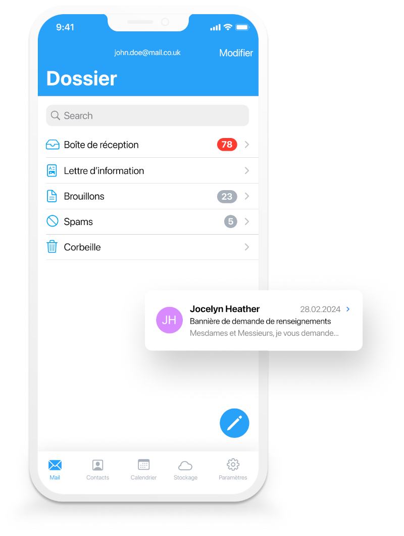 mail.fr mobile
